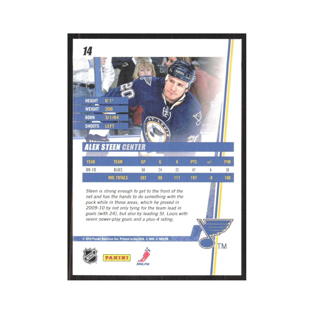 2010 Donruss Alexander Steen St. Louis Blues #14