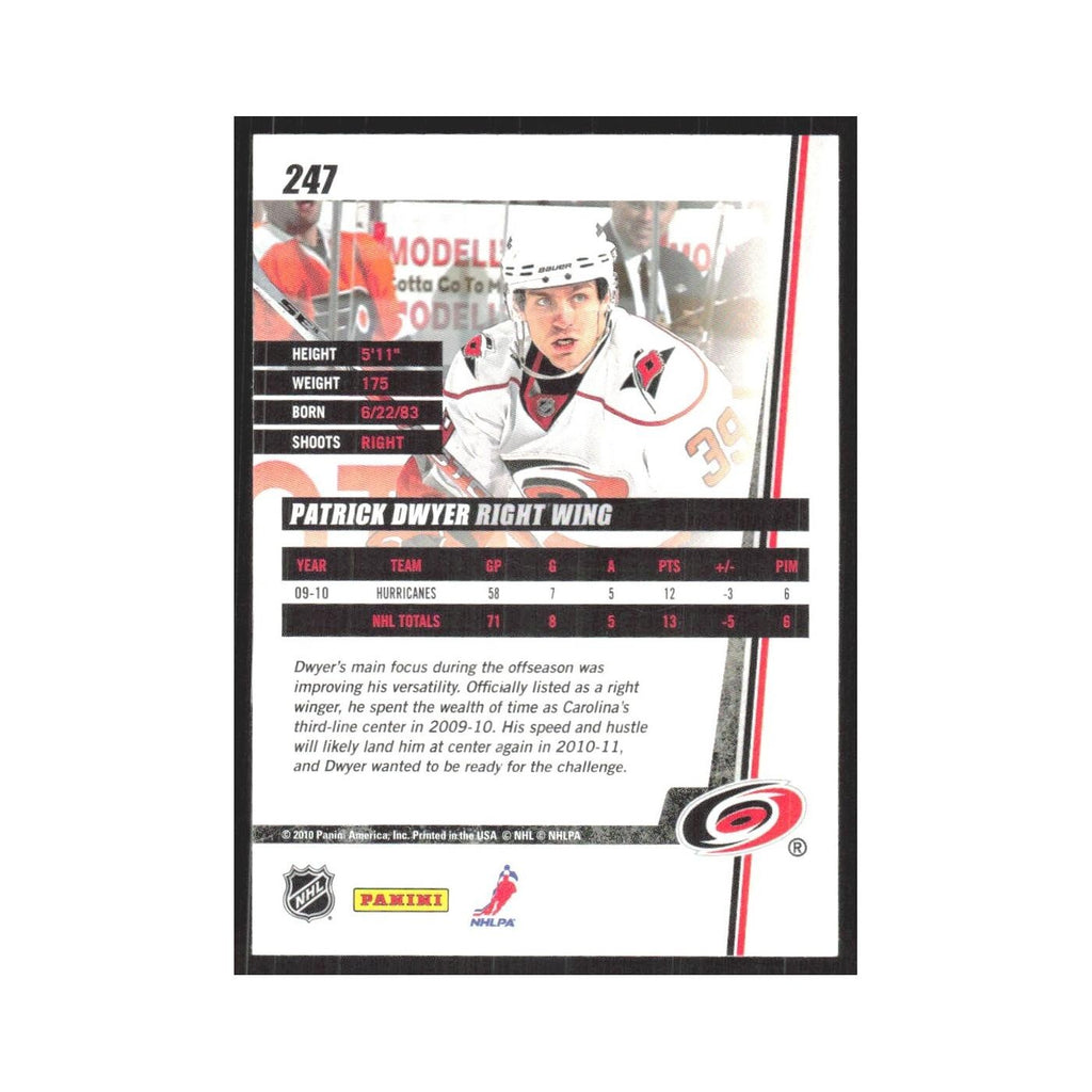 2010 Donruss Patrick Dwyer Carolina Hurricanes #247