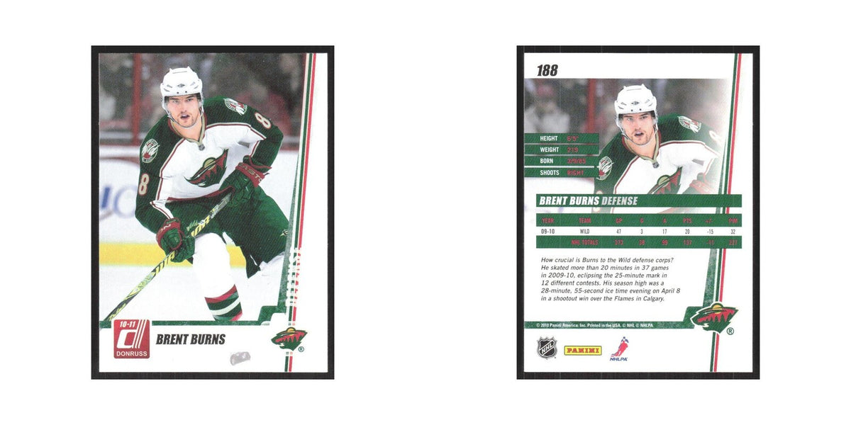 2010 Donruss Brent Burns Minnesota Wild #188