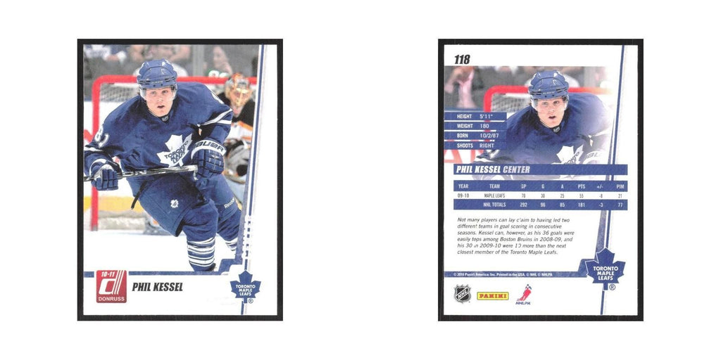 2010 Donruss Phil Kessel Toronto Maple Leafs #118