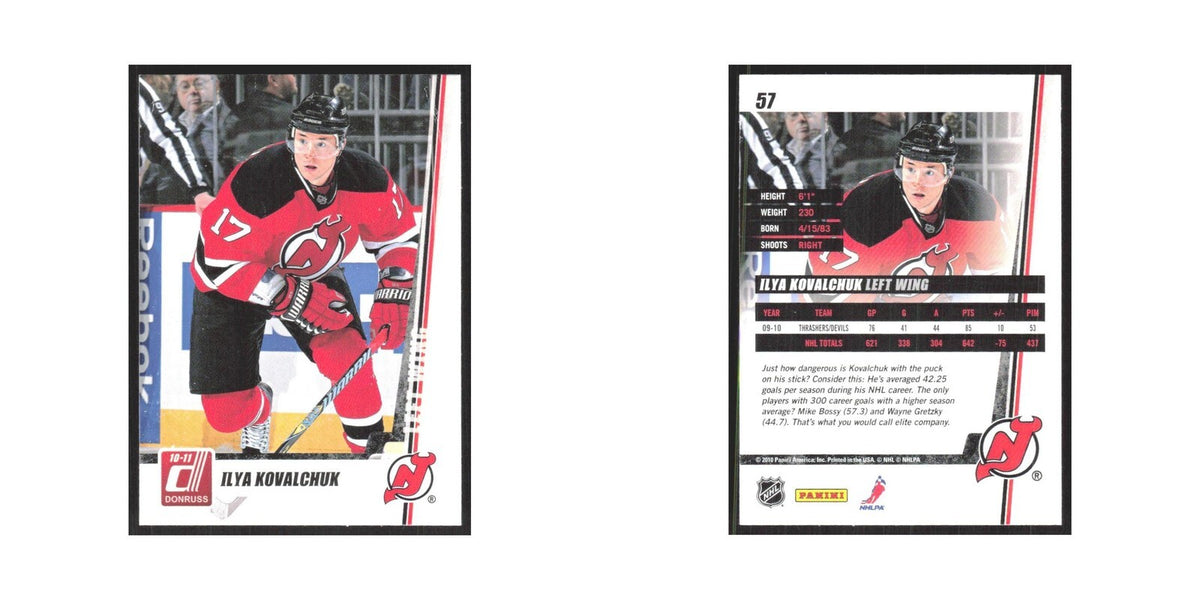 2010 Donruss Ilya Kovalchuk New Jersey Devils #57