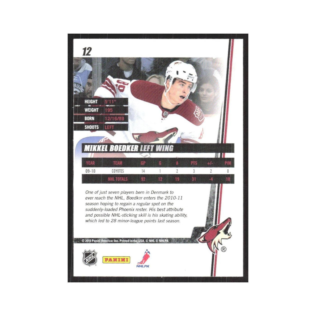 2010 Donruss Mikkel Boedker Phoenix Coyotes #12