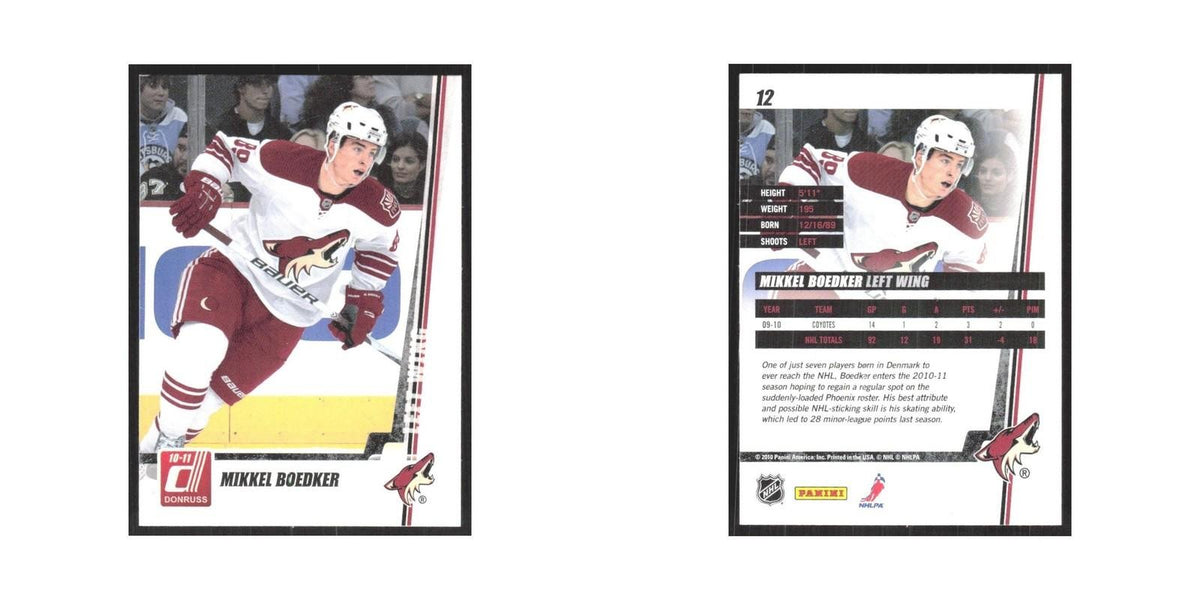 2010 Donruss Mikkel Boedker Phoenix Coyotes #12
