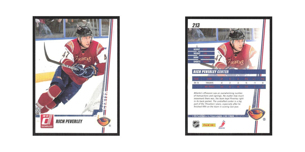2010 Donruss Rich Peverley Atlanta Thrashers #213