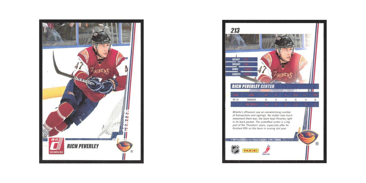 2010 Donruss Rich Peverley Atlanta Thrashers #213