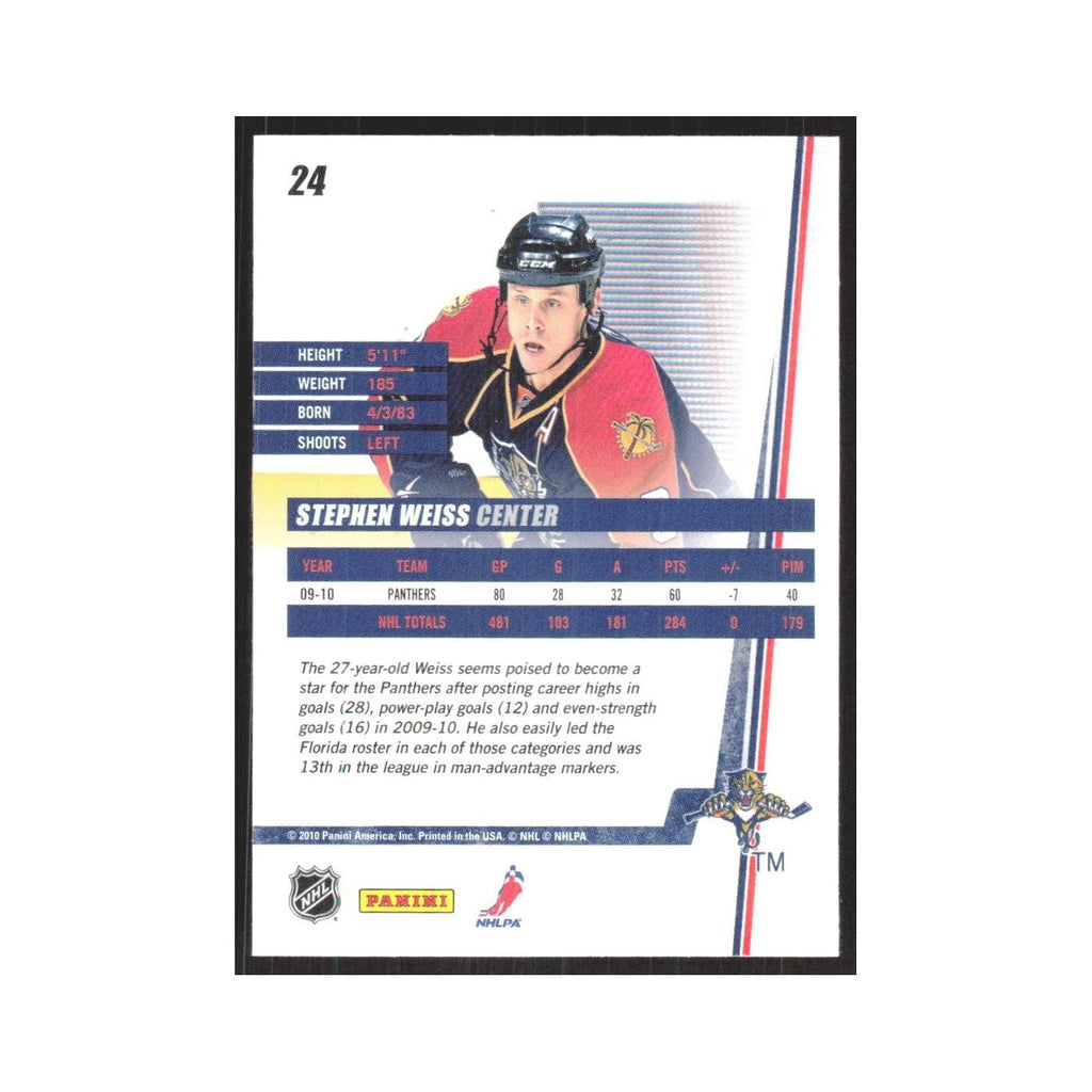 2010 Donruss Stephen Weiss Florida Panthers #24