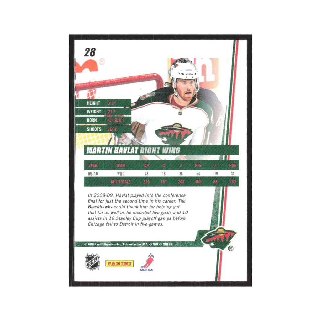 2010 Donruss Martin Havlat Minnesota Wild #28