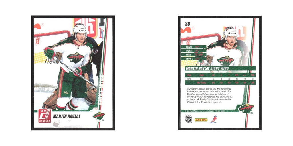 2010 Donruss Martin Havlat Minnesota Wild #28