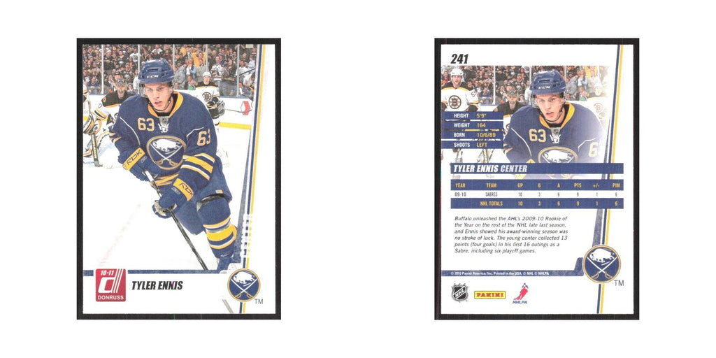 2010 Donruss Tyler Ennis Buffalo Sabres #241
