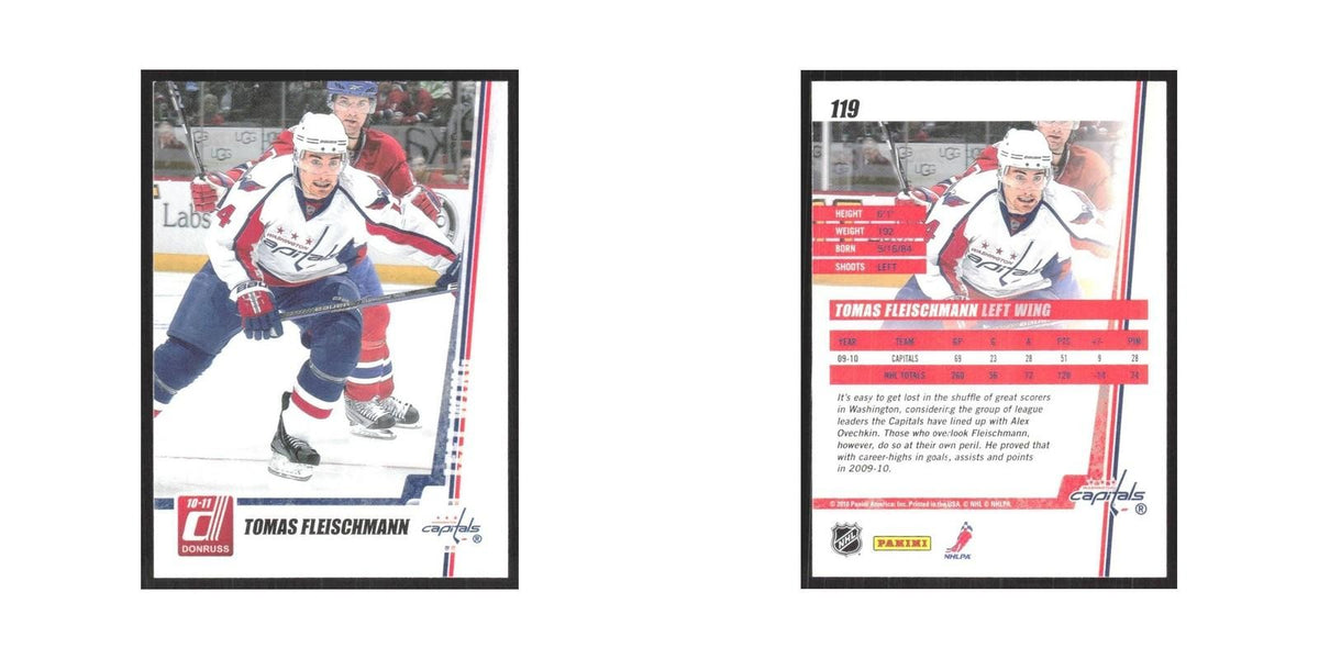 2010 Donruss Tomas Fleischmann Washington Capitals #119