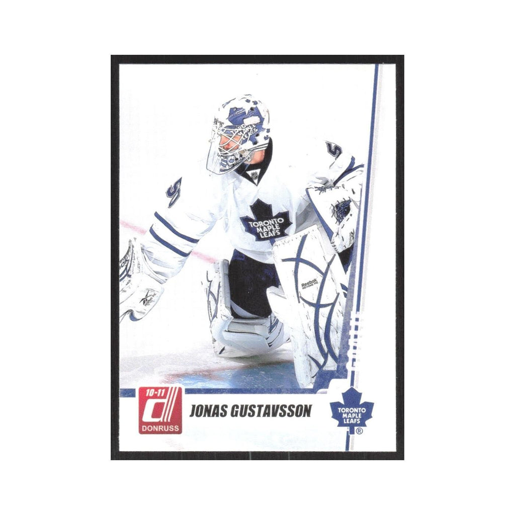 2010 Donruss Jonas Gustavsson Toronto Maple Leafs #42