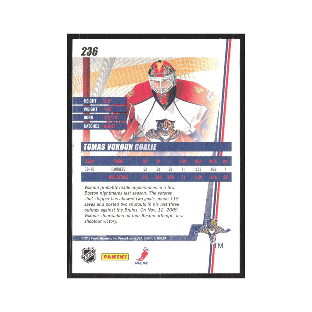 2010 Donruss Tomas Vokoun Florida Panthers #236