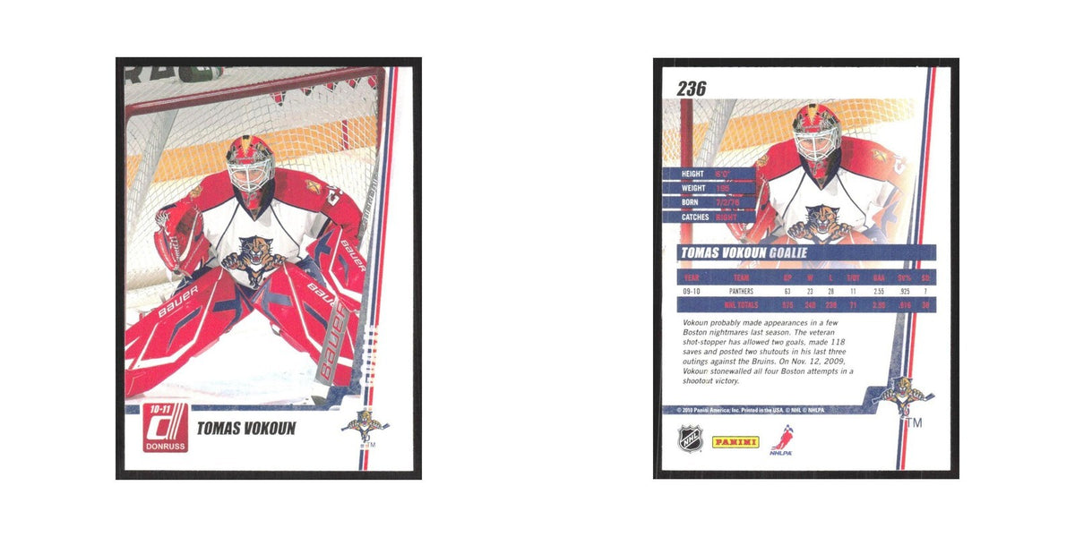 2010 Donruss Tomas Vokoun Florida Panthers #236