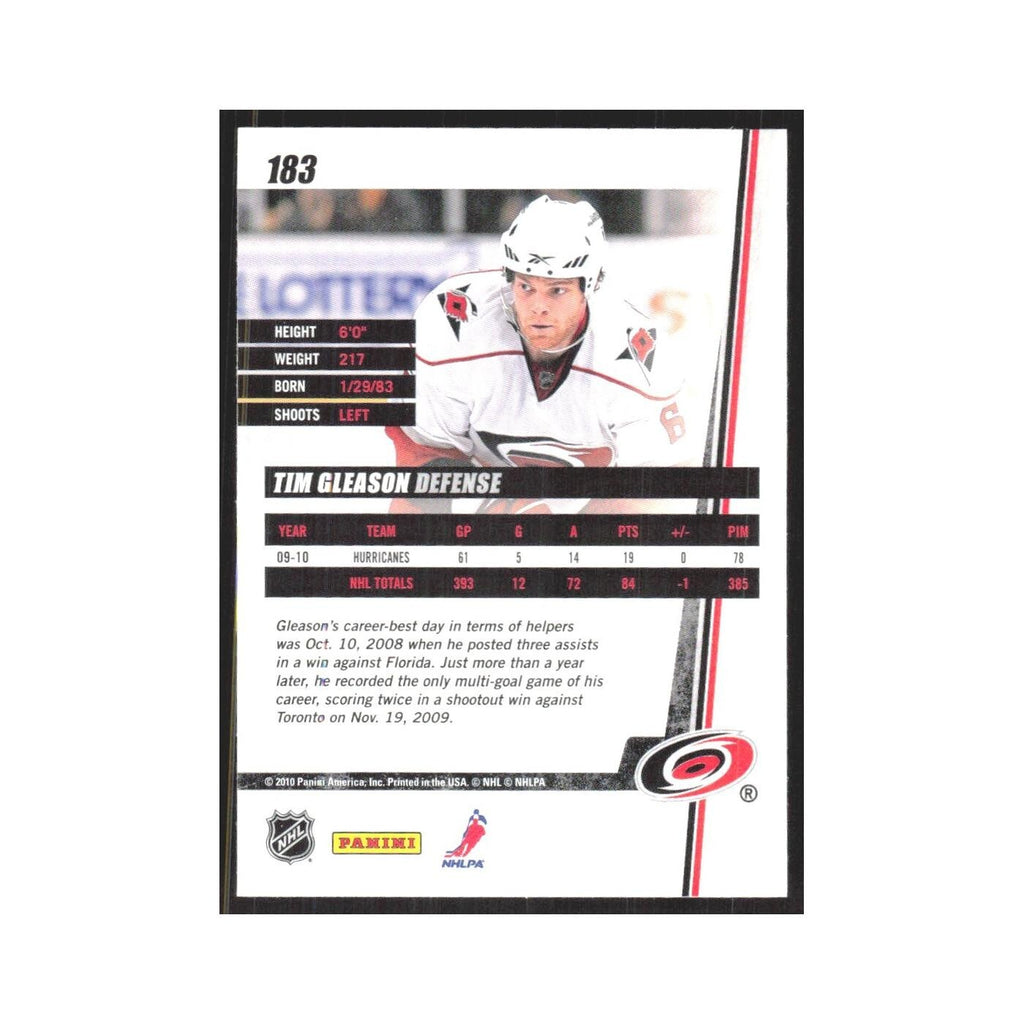2010 Donruss Tim Gleason Carolina Hurricanes #183