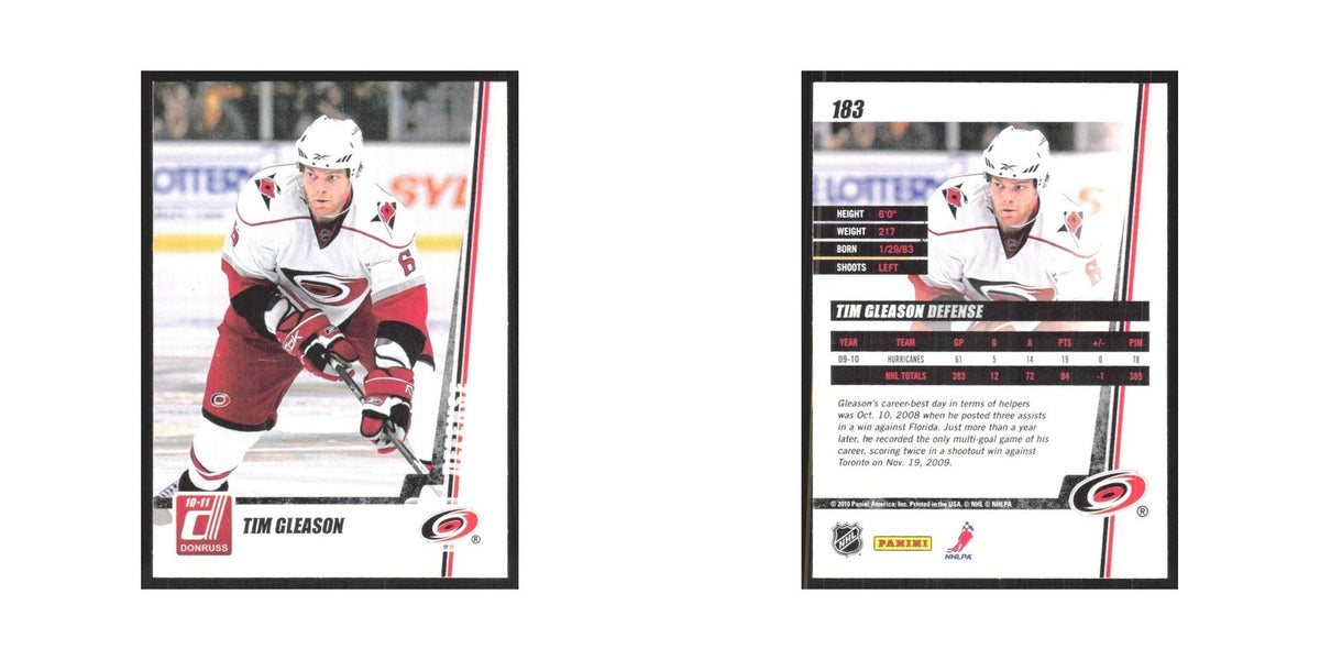 2010 Donruss Tim Gleason Carolina Hurricanes #183