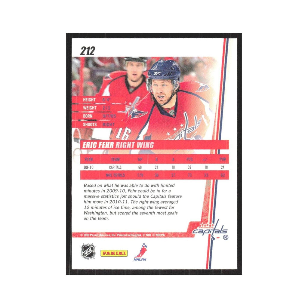 2010 Donruss Eric Fehr Washington Capitals #212