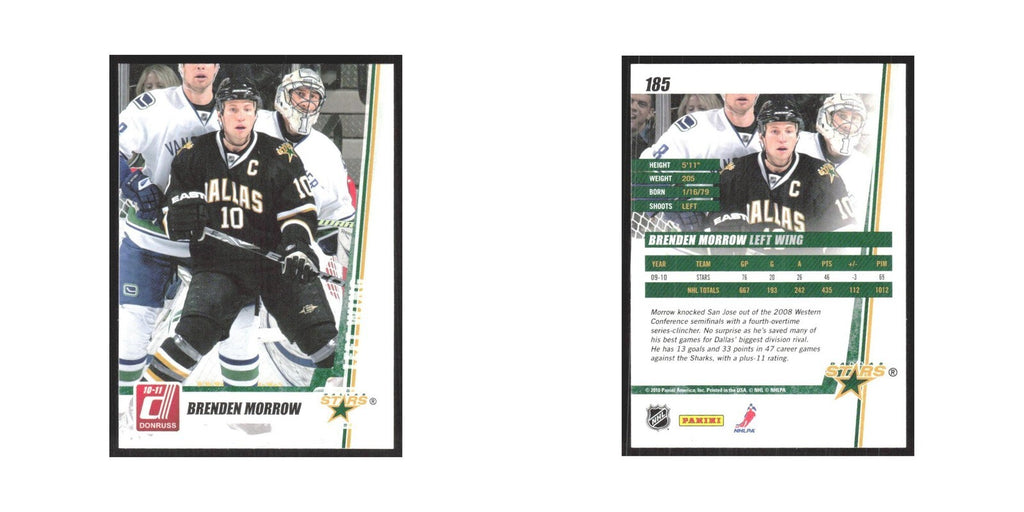 2010 Donruss Brenden Morrow Dallas Stars #185