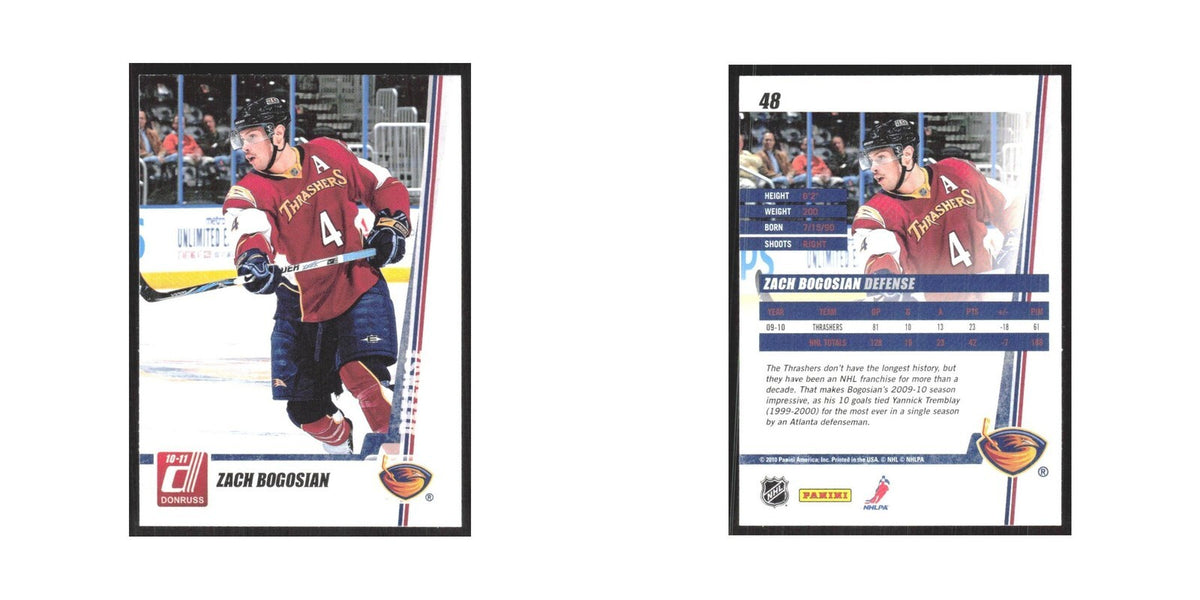 2010 Donruss Zach Bogosian Atlanta Thrashers #48