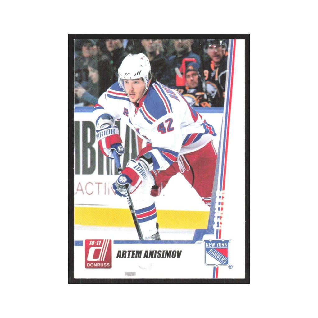 2010 Donruss Artem Anisimov New York Rangers #143