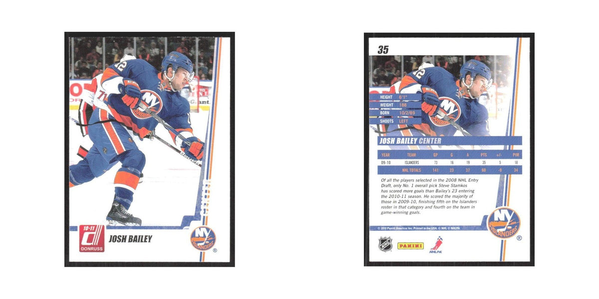 2010 Donruss Josh Bailey New York Islanders #35