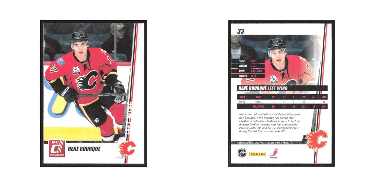 2010 Donruss Rene Bourque Calgary Flames #33