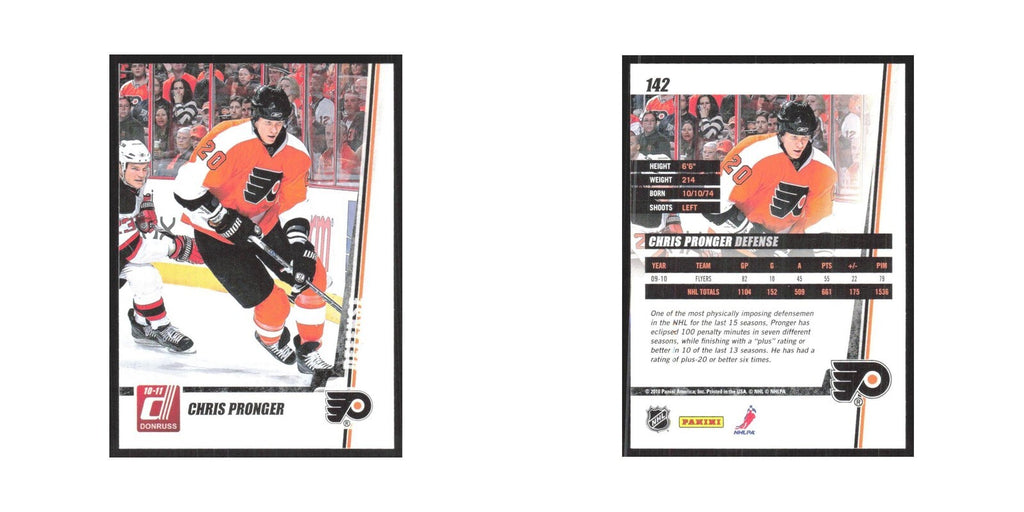 2010 Donruss Chris Pronger Philadelphia Flyers #142