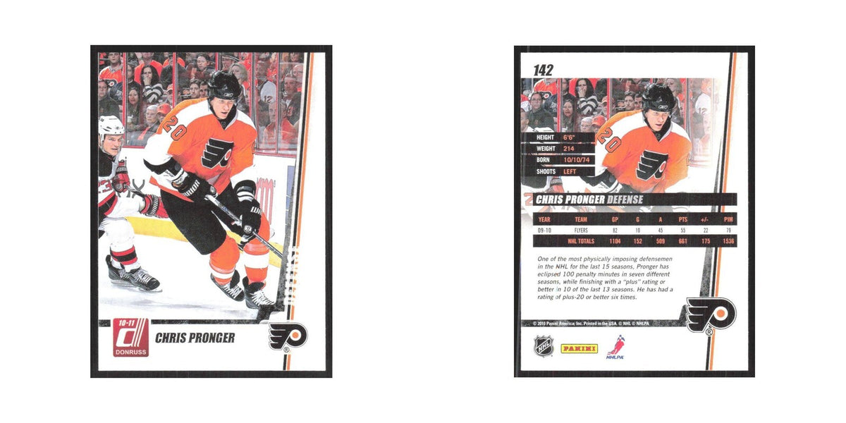 2010 Donruss Chris Pronger Philadelphia Flyers #142