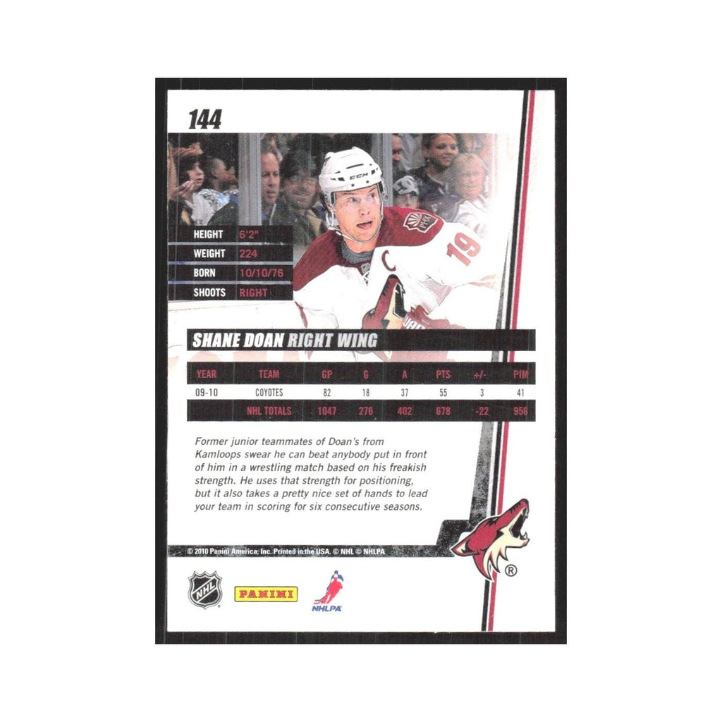 2010 Donruss Shane Doan Phoenix Coyotes #144