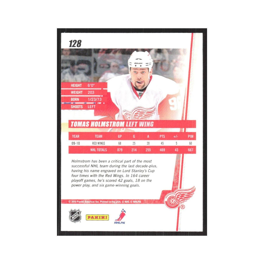 2010 Donruss Tomas Holmstrom Detroit Red Wings #128