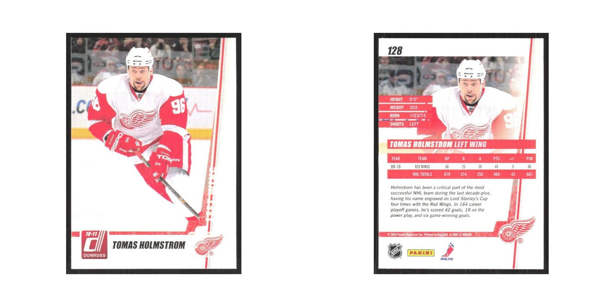 2010 Donruss Tomas Holmstrom Detroit Red Wings #128