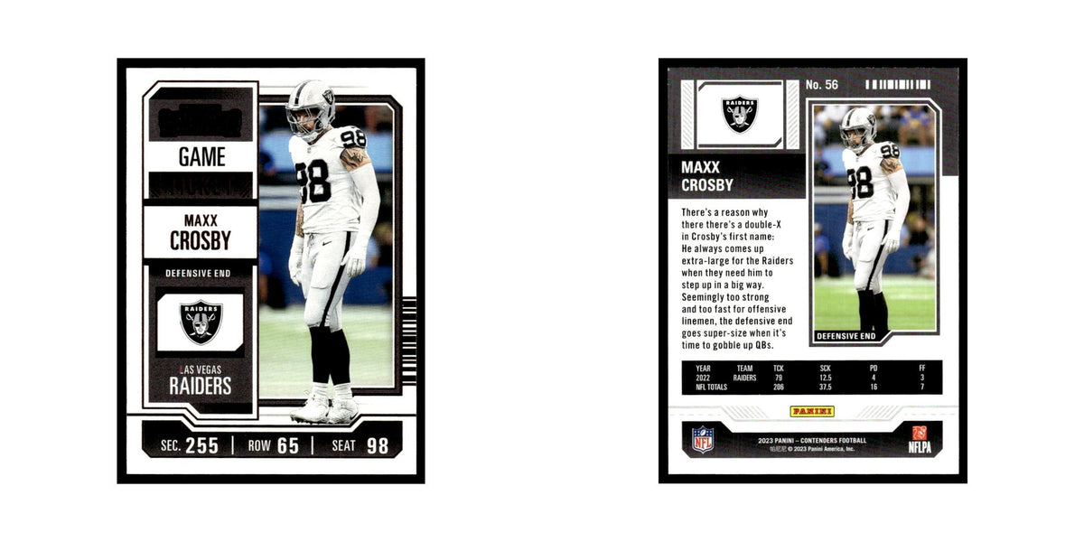 Maxx Crosby 2023 Panini Contenders Bronze #56 Las Vegas Raiders Football Card NM