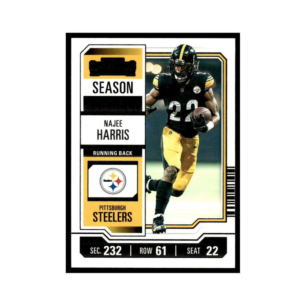 Najee Harris 2023 Panini Contenders #84 Pittsburgh Steelers Football Card NM