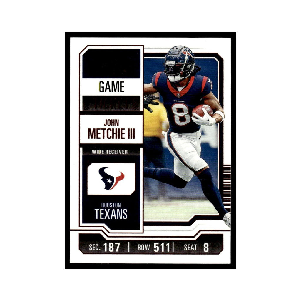 John Metchie III 2023 Panini Contenders Pink #42 Houston Texans Football Card NM