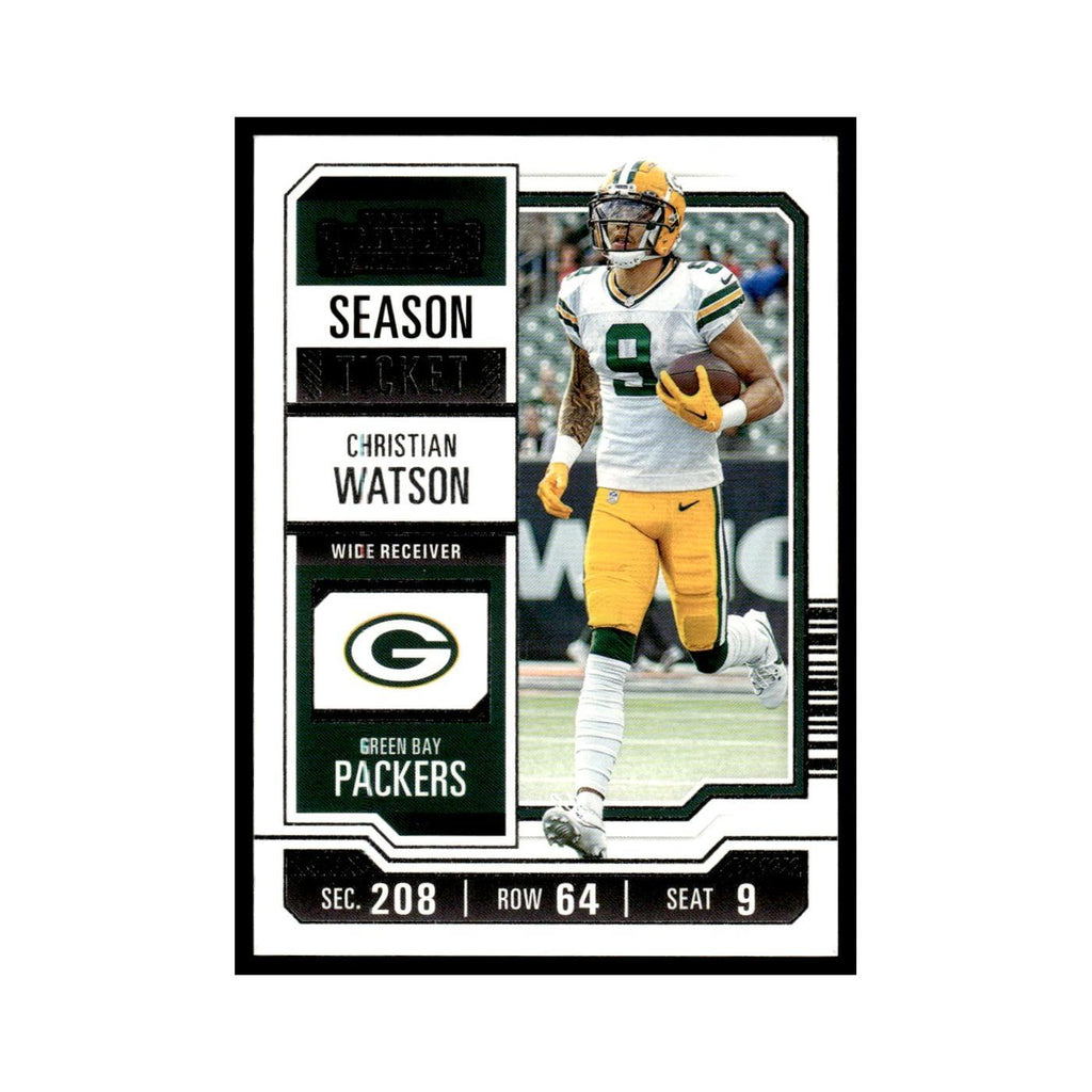 Christian Watson 2023 Panini Contenders #37 Green Bay Packers Football Card NM