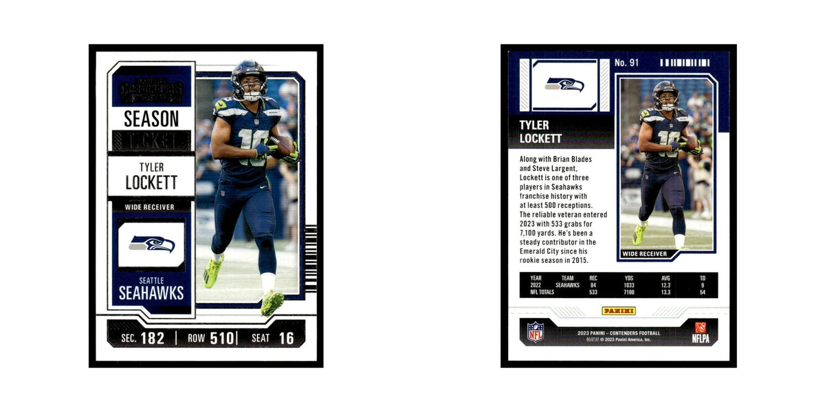 Tyler Lockett 2023 Panini Contenders #91 Seattle Seahawks Football Card NM