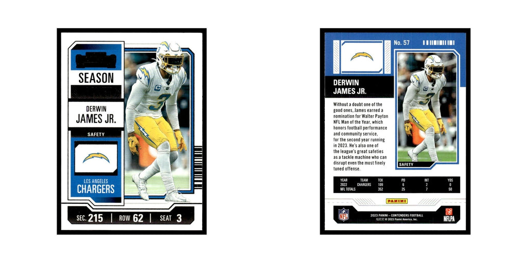 Derwin James Jr. 2023 Panini Contenders #57 Los Angeles Chargers NM