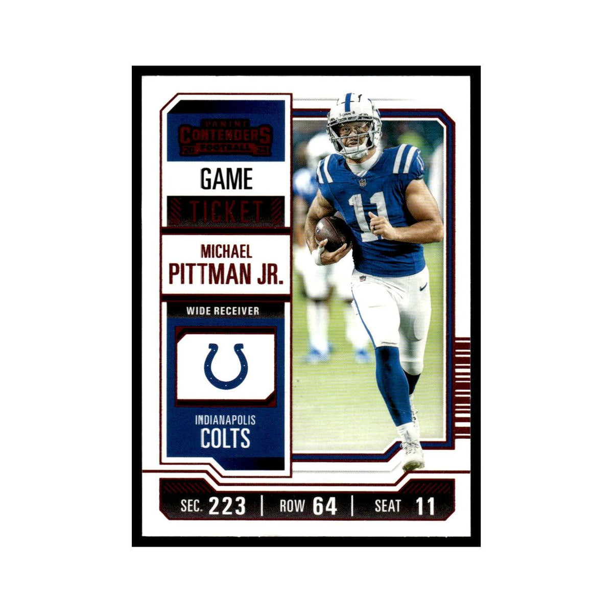 Michael Pittman Jr. 2023 Panini Contenders Pink #44 Indianapolis Colts NM
