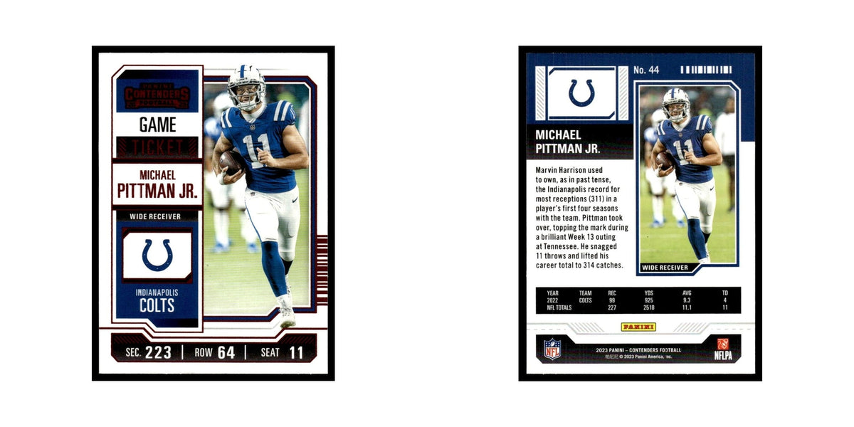 Michael Pittman Jr. 2023 Panini Contenders Pink #44 Indianapolis Colts NM
