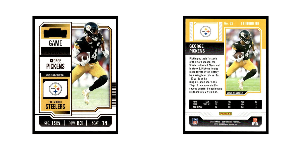 George Pickens 2023 Panini Contenders Bronze #82 Pittsburgh Steelers NM