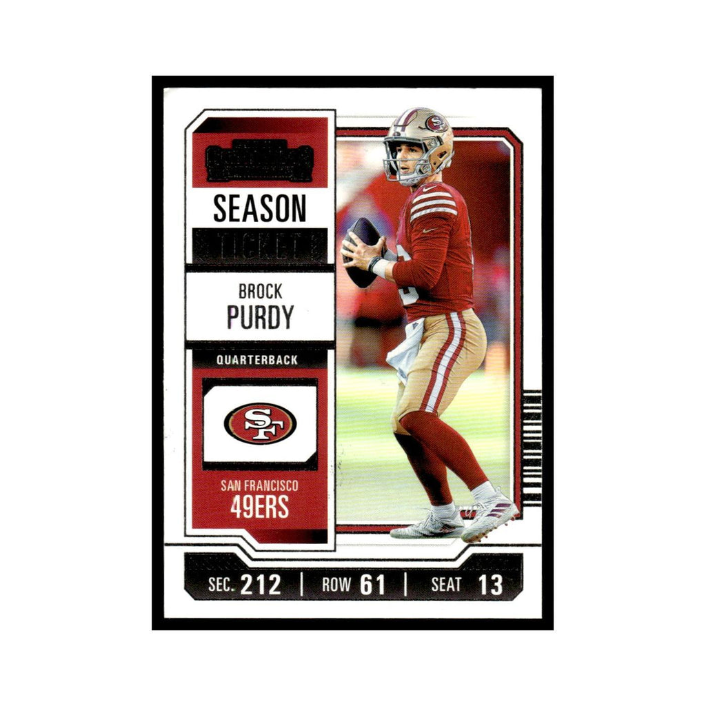 Brock Purdy 2023 Panini Contenders #86 San Francisco 49ers Football Card NM