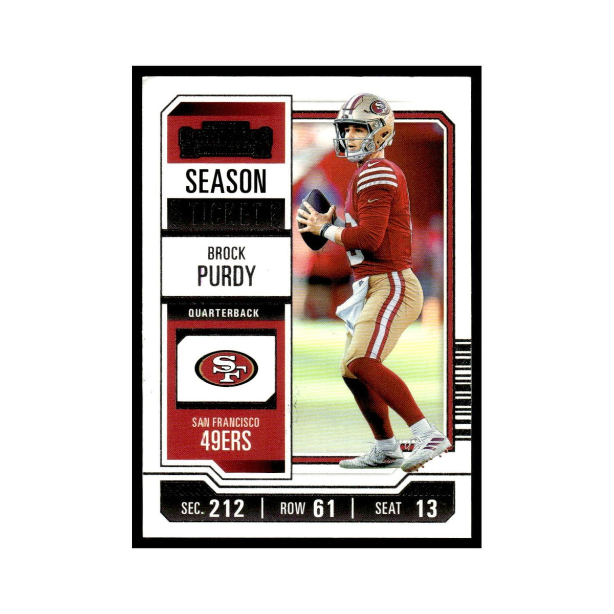 Brock Purdy 2023 Panini Contenders #86 San Francisco 49ers Football Card NM