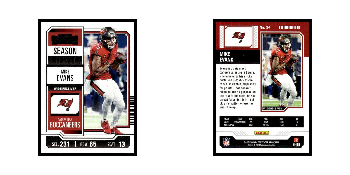 Mike Evans 2023 Panini Contenders #94 Tampa Bay Buccaneers Football Card NM