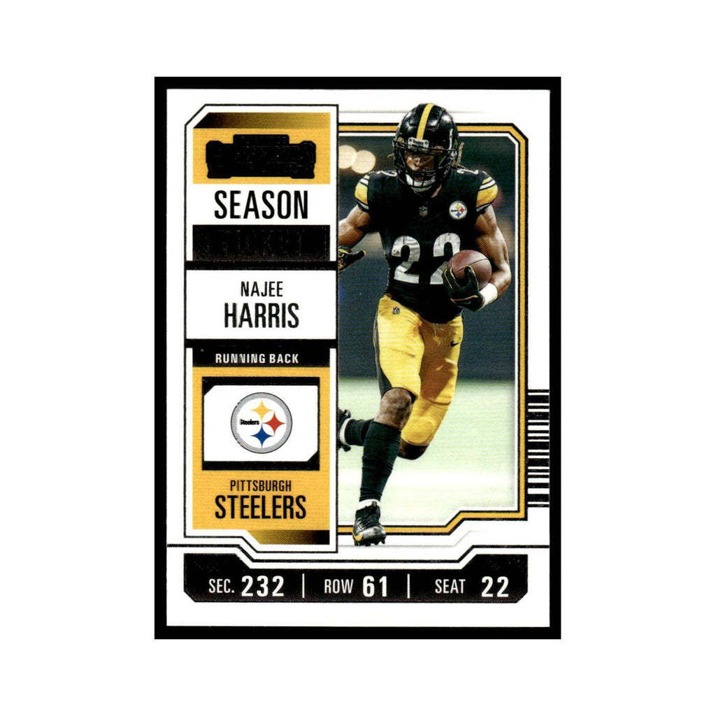 Najee Harris 2023 Panini Contenders #84 Pittsburgh Steelers Football Card NM