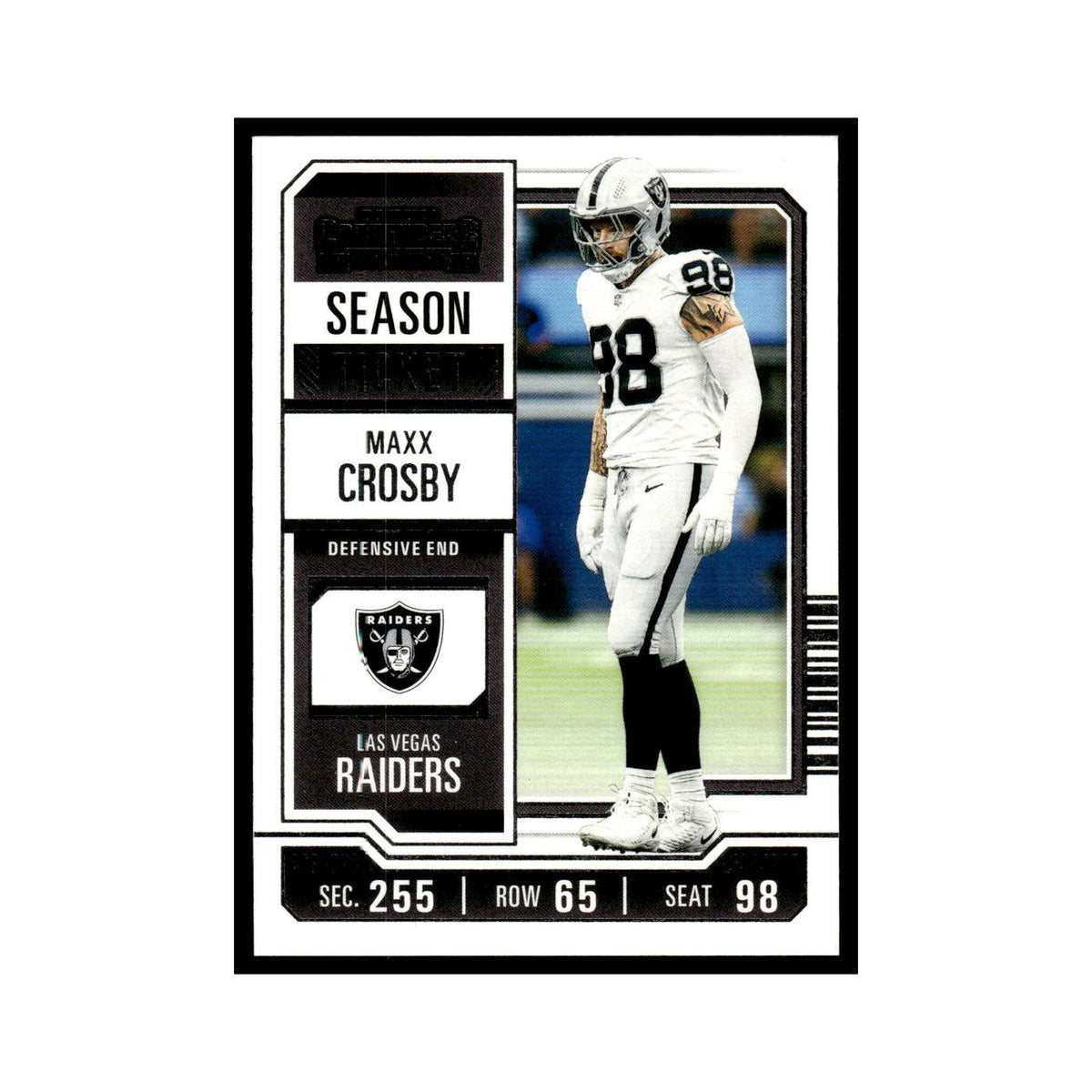 Maxx Crosby 2023 Panini Contenders #56 Las Vegas Raiders Football Card NM