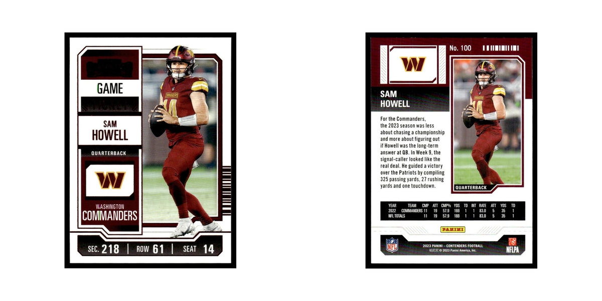 Sam Howell 2023 Panini Contenders Pink #100 Washington Commanders NM