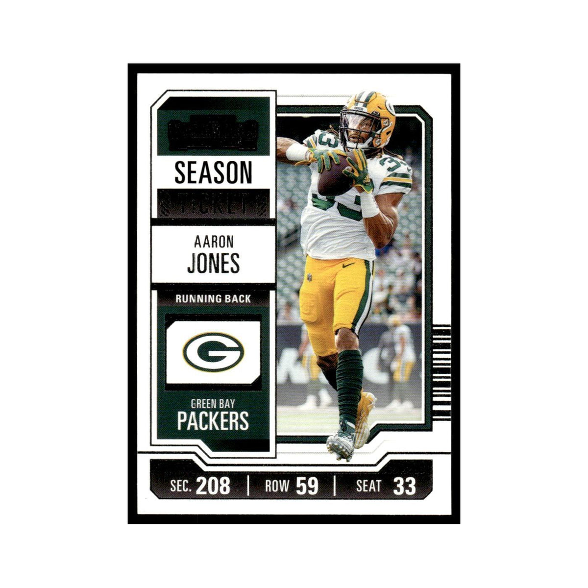 Aaron Jones 2023 Panini Contenders #36 Green Bay Packers Football Card NM