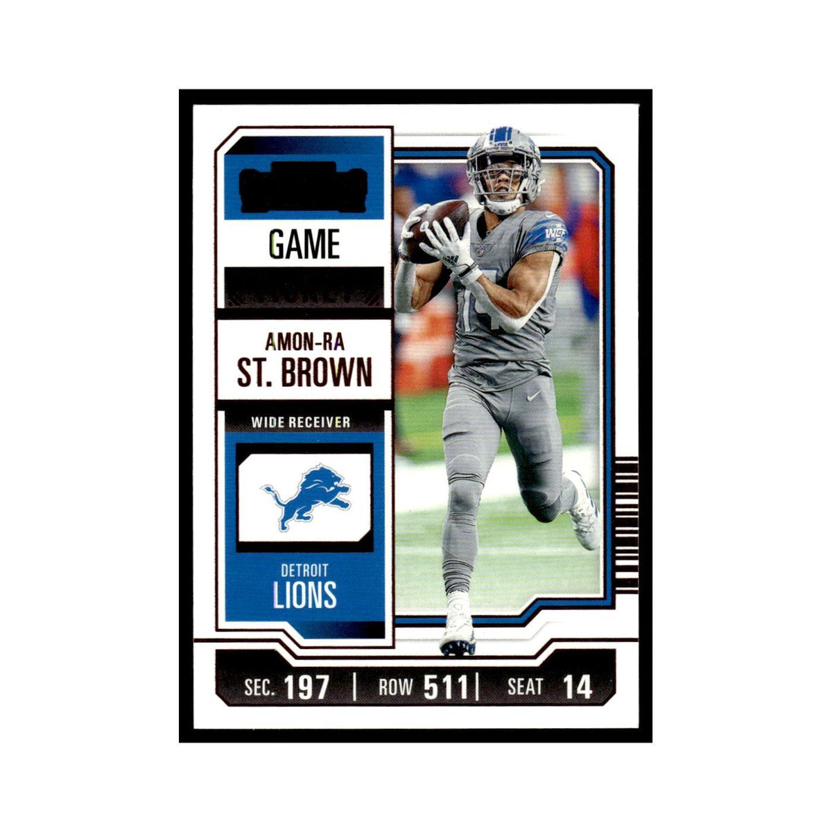 Amon-Ra St. Brown 2023 Panini Contenders Pink #34 Detroit Lions Football Card NM