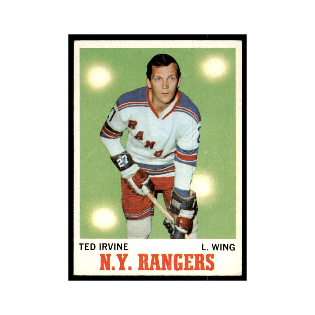 1970 Topps Ted Irvine New York Rangers #65