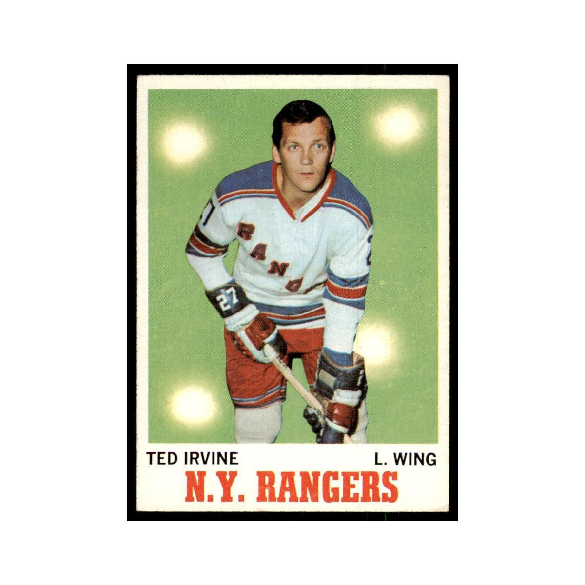 1970 Topps Ted Irvine New York Rangers #65