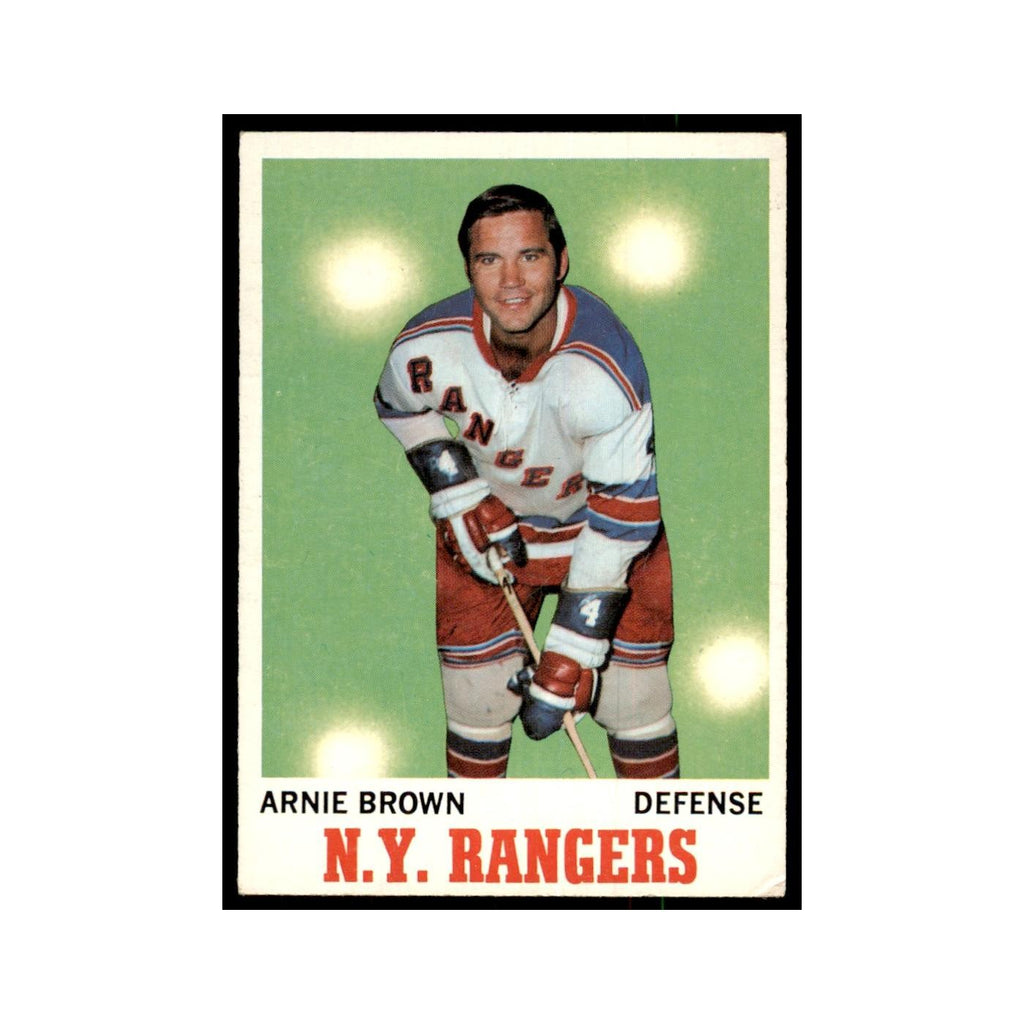 1970 Topps Arnie Brown New York Rangers #66